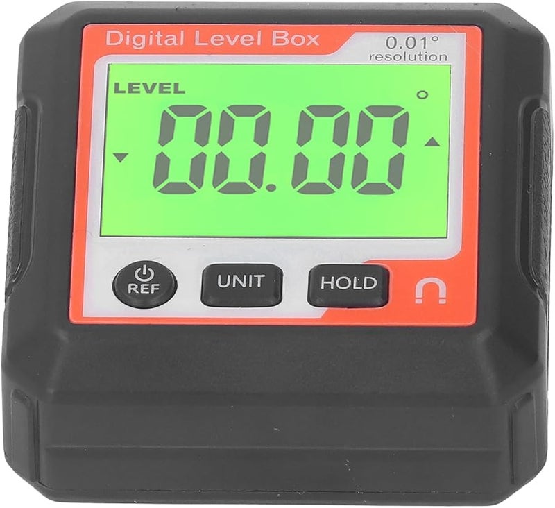 صندوق مستوى مغناطيسي رقمي برتقالي أبيض، منقلة محمولة، مقياس ميل لأعمال النجارة والبناء - Image 4