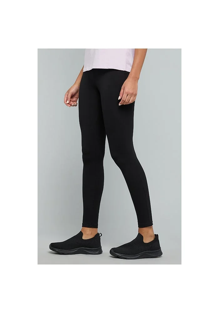 R&b  Solid Leggings with Elastic Waist for Women | Best Price UAE