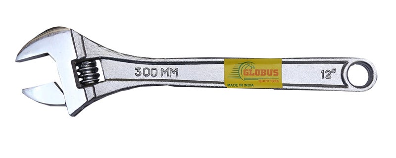 GLOBUS Forged Adjustable Steel Wrench 300MM- (12 inches, Chrome finish) - Image 5