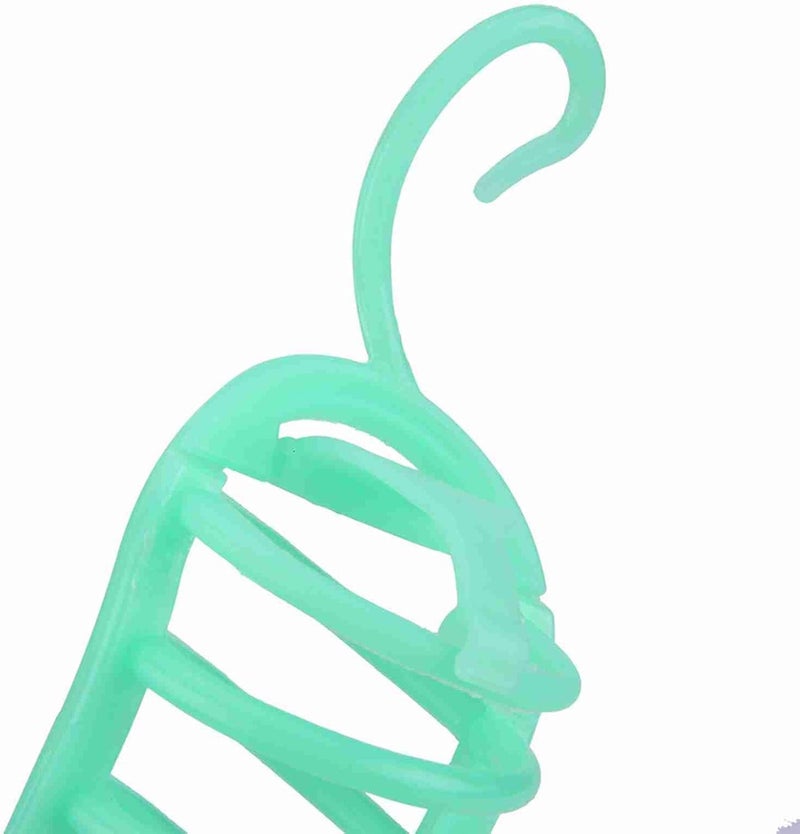 Keenso Bird Treat Holder, Plastic Pet Parrots Feeder Basket Parrots Food Fruit Vegetable Holder with Perch Bird Foraging Toy for Conures Parakeets Cockatoos and Other Birds(Green) - Image 5