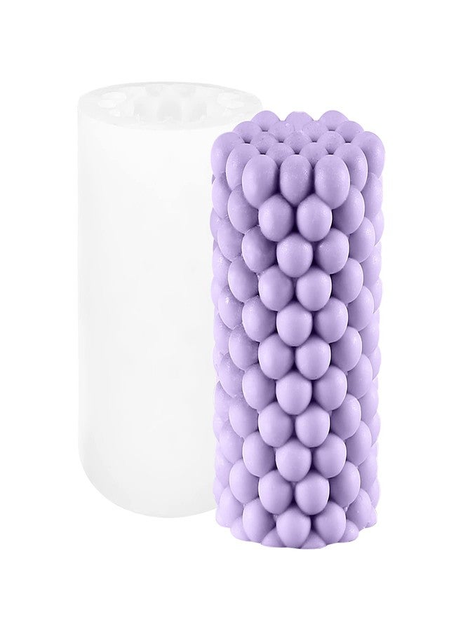 ZAKVOOR Cylinder Silicone Candle Molds Pillar Cube Bubble Geometric Ball Resin Casting Moulds for Resin Wax Making Polymer Clay DIY Craft - Image 1