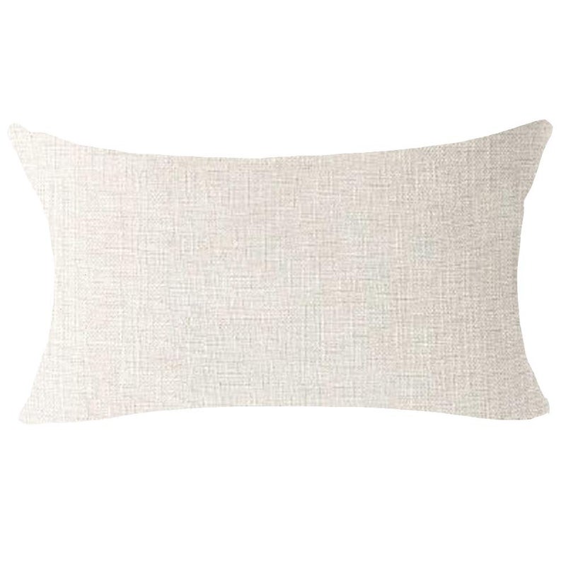 NIDITW Jesus is The Reason for The Season Cross Winter Blessed Cotton Linen Lumbar Decorative Throw Pillow Cover Cushion Case Waist for Farmhouse Sofa 12x20 Inches (Cross) - Image 3