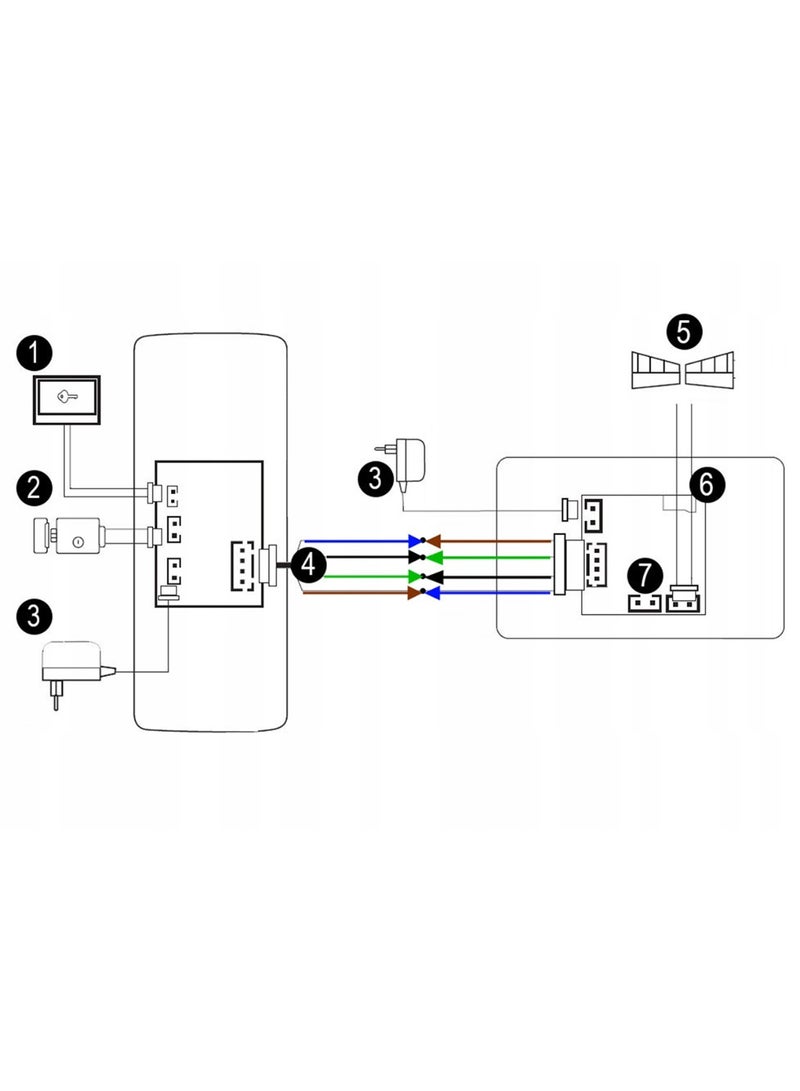 اريب وحدة انتركم خارجية ذكية من AREB بزر واحد – مزوّدة بكاميرا عالية الدقة، رؤية ليلية، صوت ثنائي الاتجاه، وميزات فتح الباب الذكي والتحكم الآمن في الوصول – مثالية لتعزيز أمان المنازل والمباني. - Image 5