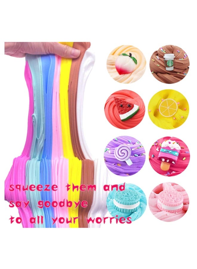 EHOME Butter Slime Kit for Girls and Boys 10pack ,Stretchy and Non-Sticky,Stress Relief Fidget Toy,Birthday Gift and Party Favors - Image 4