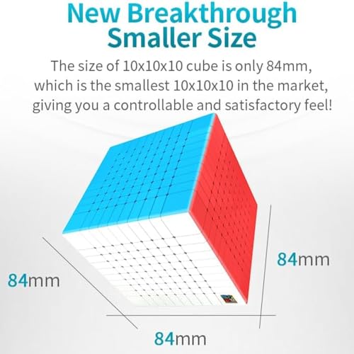 LiangCuber Moyu Meilong 10x10 Speed Cube Stickerless Meilong Puzzle Cube 10x10x10 Magic Cubes - Image 2