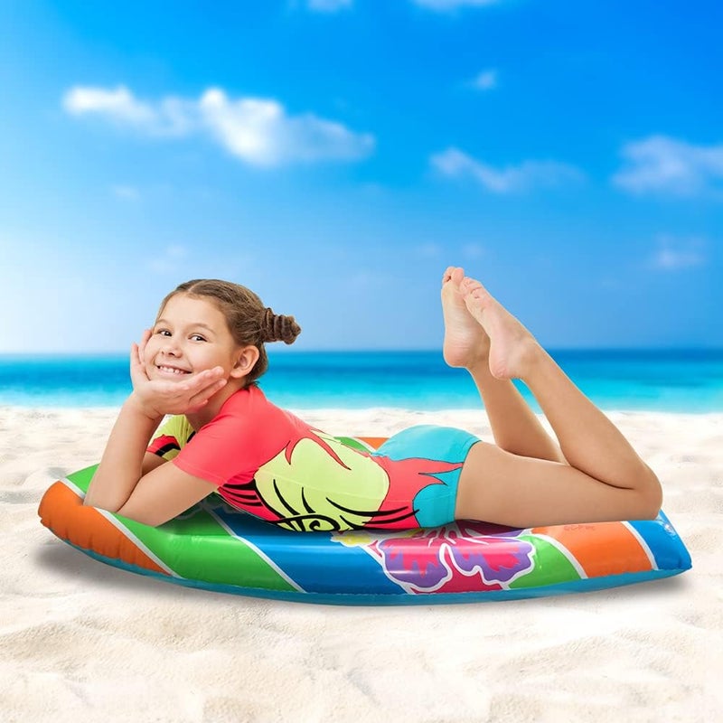 Art Creativity Luau Surfboard Inflate, Inflatable Surfboard for Beach, Tropical and Luau Party Decorations, Inflatable Pool Toy for Kids and Adults, Beach Party Inflate - Image 2