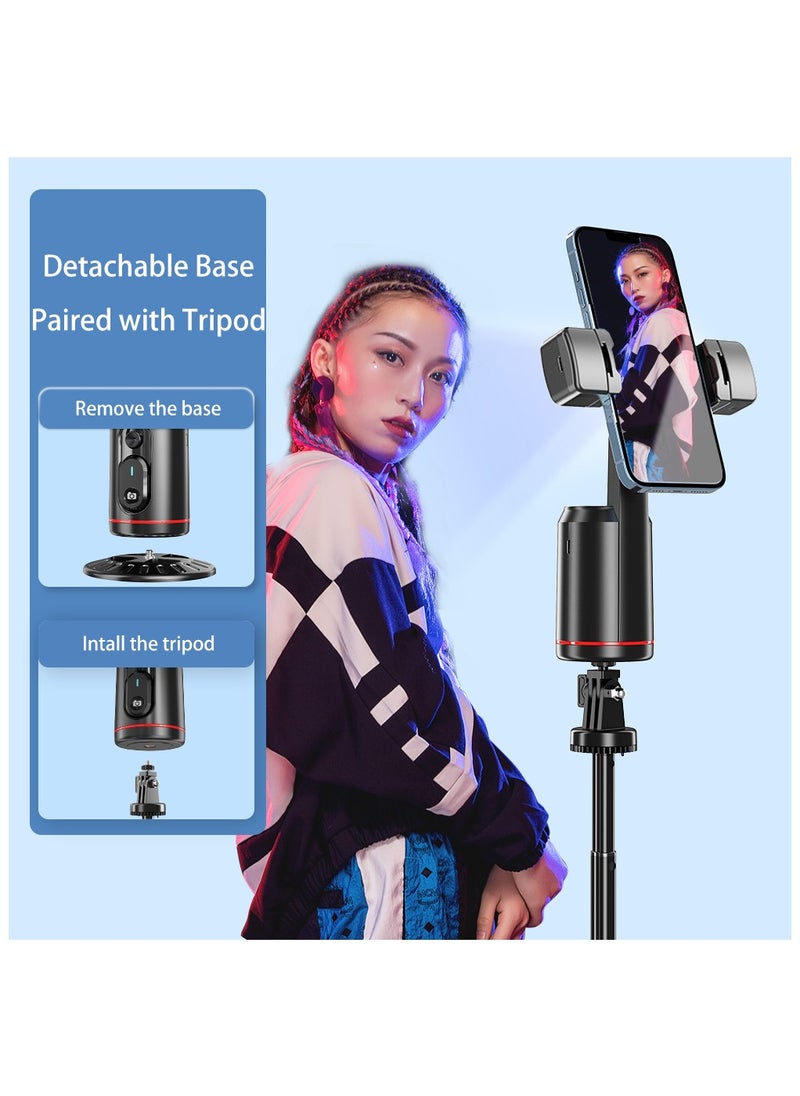 Generic - Auto Face Tracking Tripod, 360° Rotation Auto Tracking Phone Holder Body Track Camera Mount with Remote, No App, Gesture Control, Moving Tripod for Vlog Live Streaming Video Recording Tiktok - Image 1