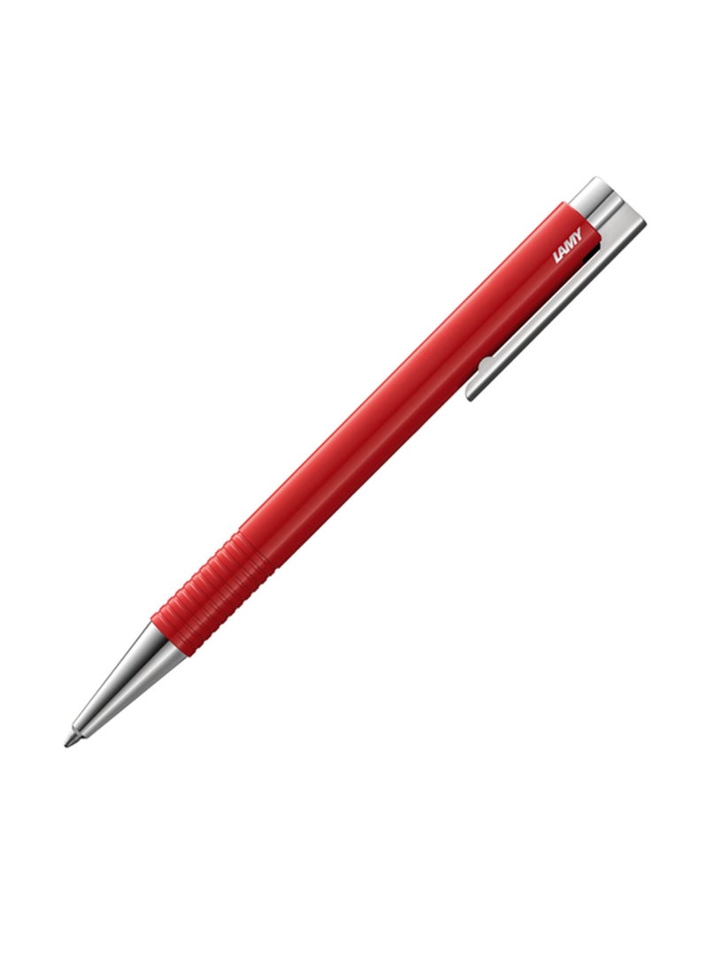 LAMY قلم حبر جاف م+ ذو رأس متوسط حبر أسود برميل أحمر - Image 1