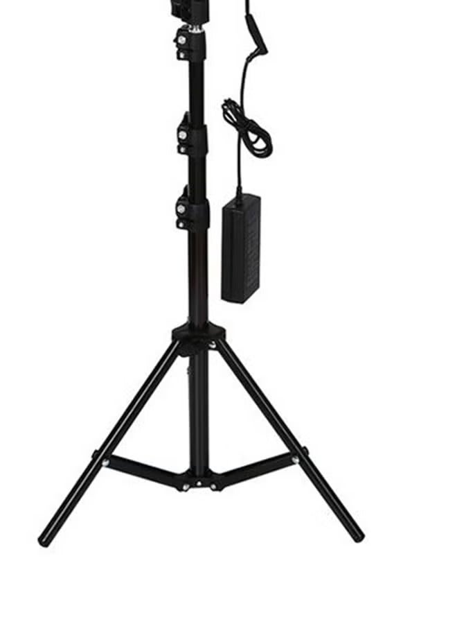 ZAITRO 12 inch LED Ring Light With Tripod Stand And Phone Holder Black - Image 5