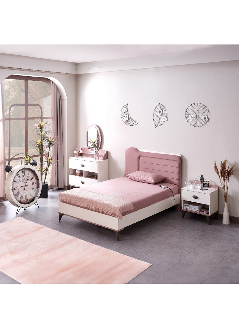 Home Box - Maybelle 2-Piece 2-Drawer Dresser and Mirror Set with Open Shelves 85 x 80.1 x 41 cm - Image 1