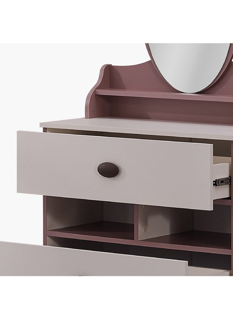 Home Box Maybelle 2-Piece 2-Drawer Dresser and Mirror Set with Open Shelves 85 x 80.1 x 41 cm  - Image 5