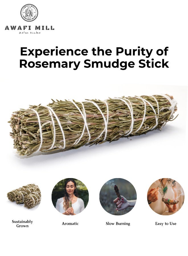 AWAFI MILL Rosemary Smudge Stick - Pack of 3 Stick - Image 4