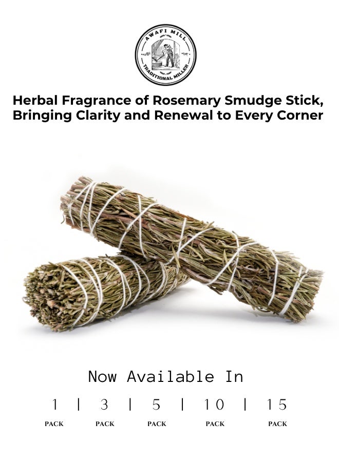 AWAFI MILL Rosemary Smudge Stick - Pack of 3 Stick - Image 5