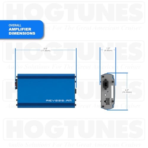 Hogtunes REV 225-RM - 225 Watts RMS 2 Channel Amplifier, Fits 2014-2024 Harley-Davidson Motorcycles - Image 3