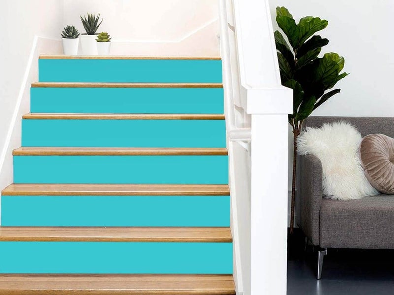 LIVECOOL Removable Peel and Stick Matte Wall Stickers Waterproof and 100% Removable PVC Wallpaper Living Room Hall Bedroom Decoration(Turquoise Matte Wallpaper 24 X 48 Inch) - Image 3