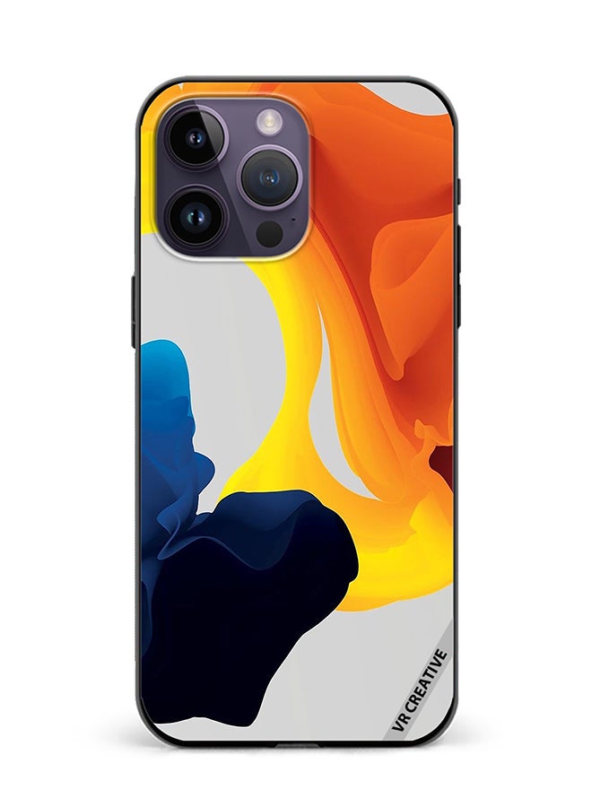 VR CREATIVE Protective Case Cover For Apple iPhone 15 Pro Fluid Color Layers Design Multicolour - Image 1