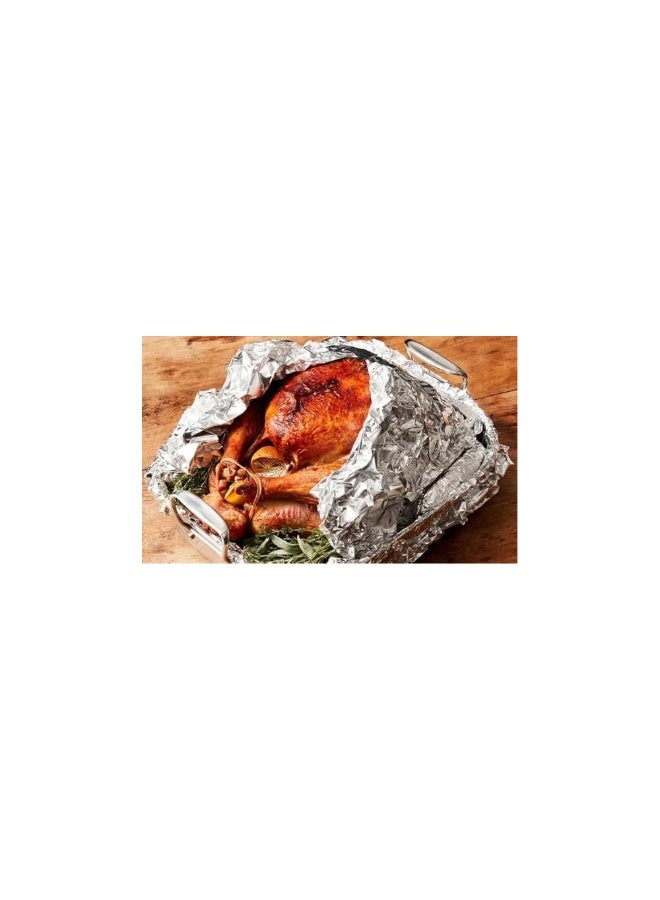 IDEAL PACK Aluminium Foil | 1.3 Kg 300mm, Width Best for Food Wraping, Freezing, Storing - Image 2