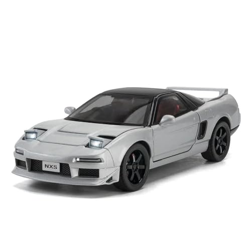 FEXXA Toy Car Compatible for 1:32 HO NDA NSX Evolution Model, Pull Back Diecast Collectible Car with Sounds ＆ Lights for Kids Boys Girls and Adults, Gift (Silver) - Image 1