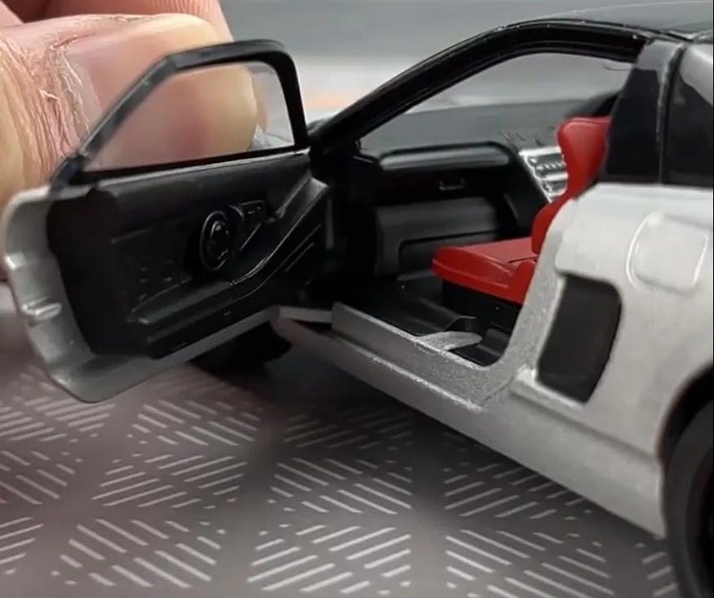 FEXXA Toy Car Compatible for 1:32 HO NDA NSX Evolution Model, Pull Back Diecast Collectible Car with Sounds ＆ Lights for Kids Boys Girls and Adults, Gift (Silver) - Image 4