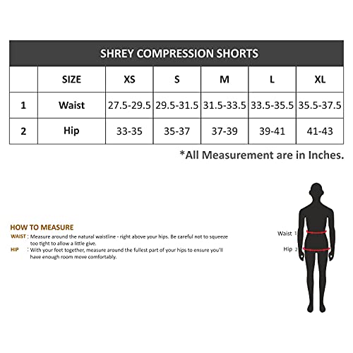 Shrey Apparels Compression Tights (XS, Black) - Image 5