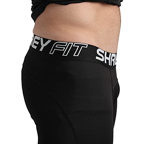 Shrey Apparels Compression Tights (XS, Black) - Image 3