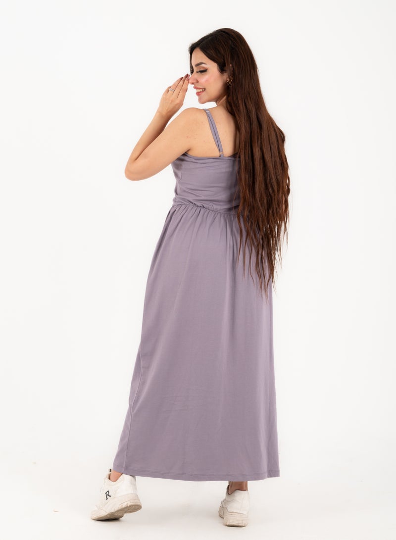 Women's 100% Cotton Versatile Beach Cover-Up Dress – Tube Style with Spaghetti Straps and 10 Buttons – Trendy and Comfortable for Summer  - Image 3