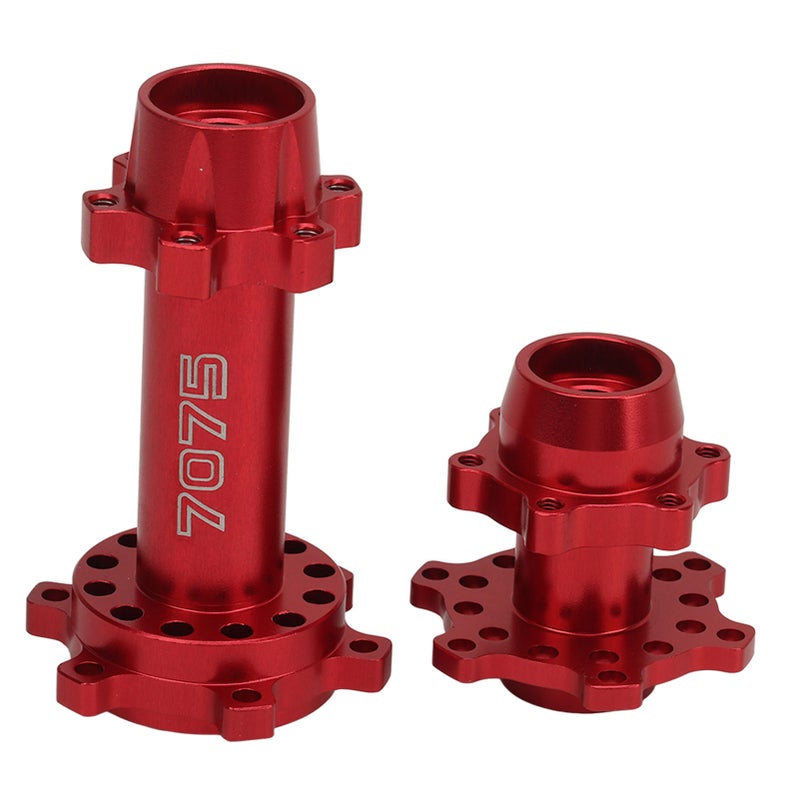 RC Motorcycle Wheel Hex Hubs Aluminum Front Rear Wheel Hex Hub for LOSI 1/4 Promoto MX Electric Motorcycle Modification Upgrade Red - Image 3