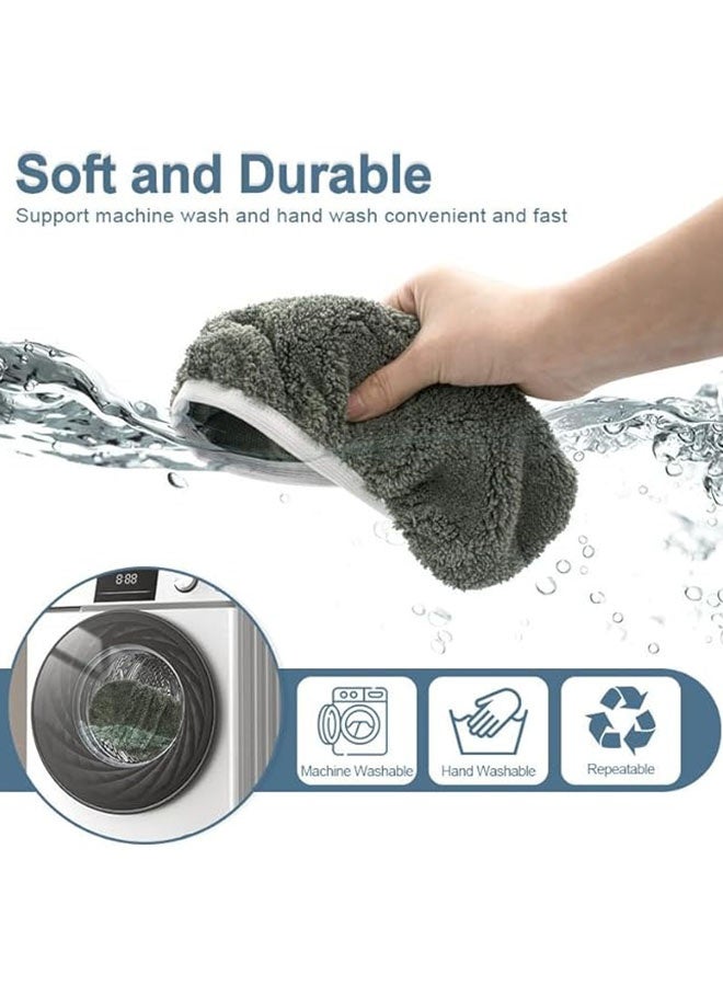 Happy D Reusable Dry Sweeping Cloths Microfiber Wet Mop Pads Compatible with Swiffer Sweeper Mop Replacement Sweeping Mopping pad Refills for Hardwood Surface Floor Cleaning (4PCS) - Image 5