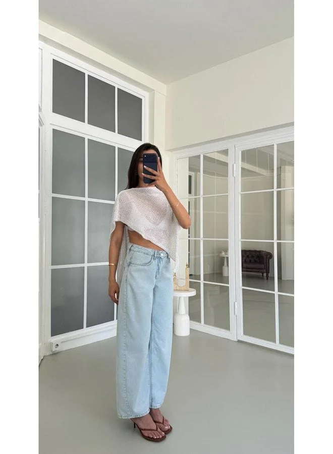 Gaus Ice Blue Balloon Tencel Denim Pants GAUS-01685.