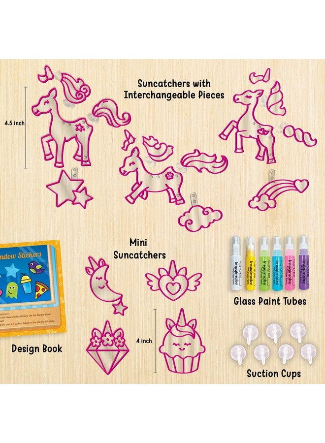 Imagimake Window Art Unicorn | Glass Painting Kit | Art And Craft Kit For Girls 6-8 | Toys For Girls | Sun Catcher Kit | Unicorn Gifts For Girls Age 6-8 | Birthday Gift For Girls 5+ Years, Multicolor - Image 2
