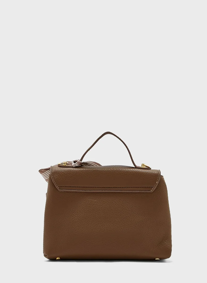 ELLA Minimalist Scarf Strap Satchel Bag