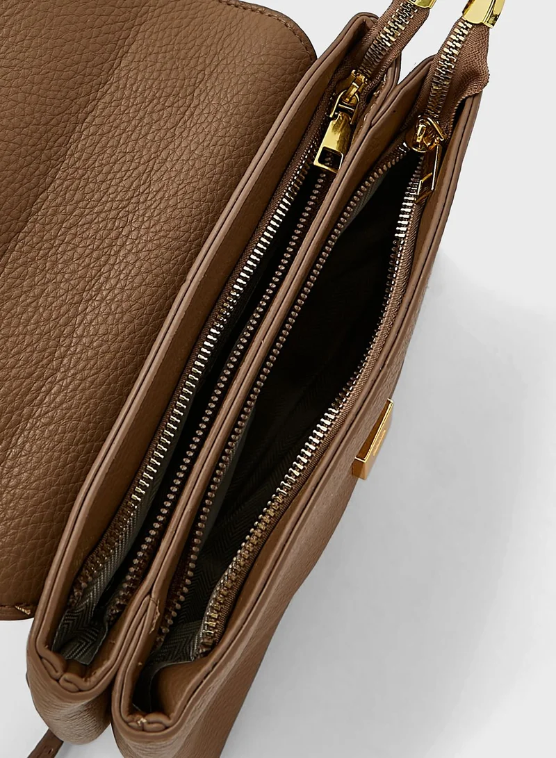 ELLA Minimalist Scarf Strap Satchel Bag