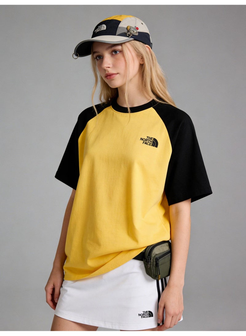 THE NORTH FACE color matching cotton T-shirt unisex loose casual couple short sleeve T-shirt - Image 2