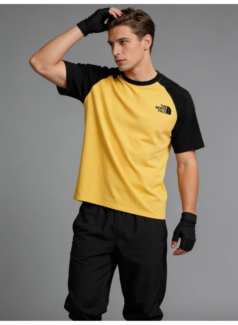 THE NORTH FACE color matching cotton T-shirt unisex loose casual couple short sleeve T-shirt - Image 4