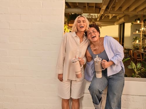 STANLEY Quencher Boot and Straw Cover Cap | Anti-Slip Silicone Protector for 40 oz Tumbler with Handle | Accessory Set for Stainless Steel Drinking Cup | BPA-Free | Sand - Image 4