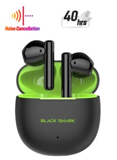 BLACK SHARK Black Shark Lucifer T9 With Low-Latency Gaming Mode, In-ear & Comfort Fit, Active Noise Cancellation and 40 Hours Battery Life, 5.3 Bluetooth - Green  - Image 1