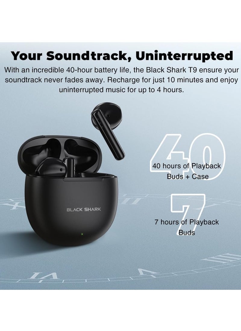 BLACK SHARK - Black Shark Lucifer T9 With Low-Latency Gaming Mode, In-ear & Comfort Fit, Active Noise Cancellation and 40 Hours Battery Life, 5.3 Bluetooth - Green - Image 1