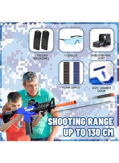 Garlo Toy Gun for Automatic Sniper Rifle, 3 Modes Burst Electric Toy Foam Blaster with 120 Bullets, 2 Magazines, Motorized Toys for 6-12 Year Old Boys, Birthday Gifts for Kids Age 6+  - Image 3