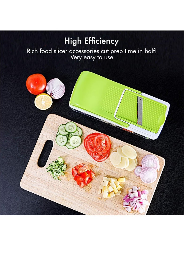 راكسوم قطاعة خضروات، قطاعة طعام احترافية 12 في 1، قطاعة سلطات متعددة، قطاعة شرائح خضروات، محضر طعام، قطاعة خضروات، أجاد، بشر، قطاعة شرائح أصابع، صانع سلطة، - Image 5