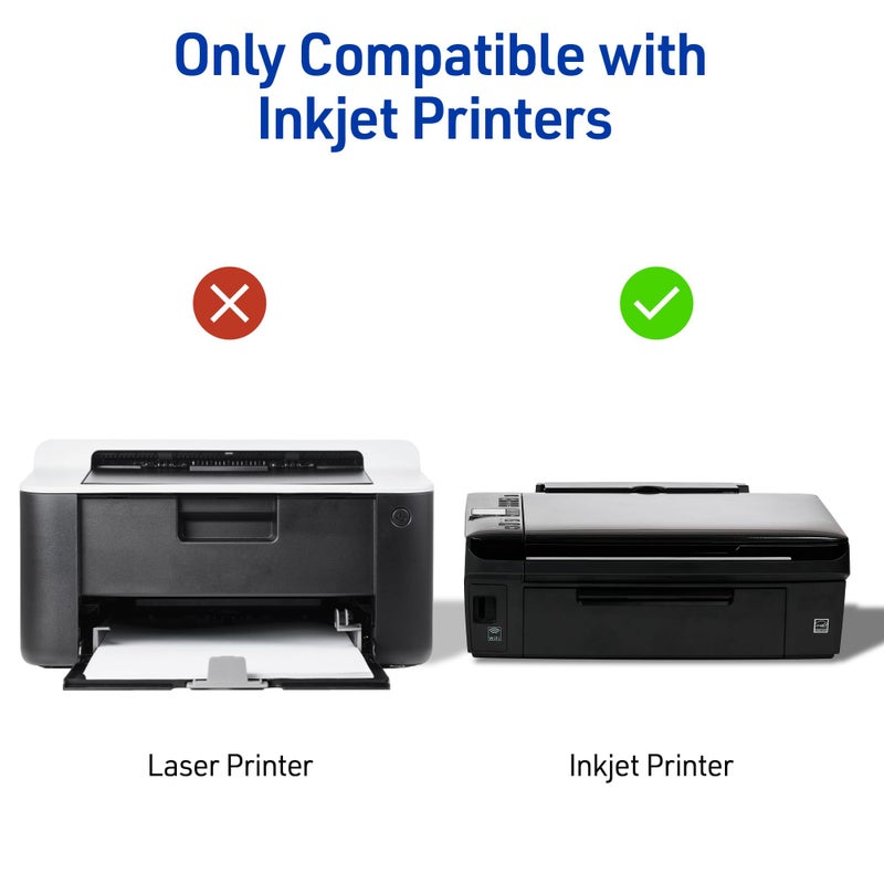 Avery Printable CD Labels, Matte White, Permanent Adhesive for Inkjet Printers, Includes 40 CD & 80 Spine Sticker Labels to Write On (8692) - Image 4