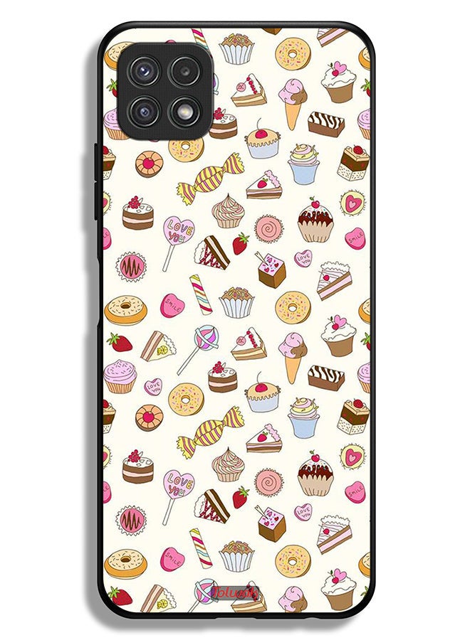 Tolwak Samsung Galaxy A22 5G Protective Case Cover Pattern Of Favorite Items - Image 1