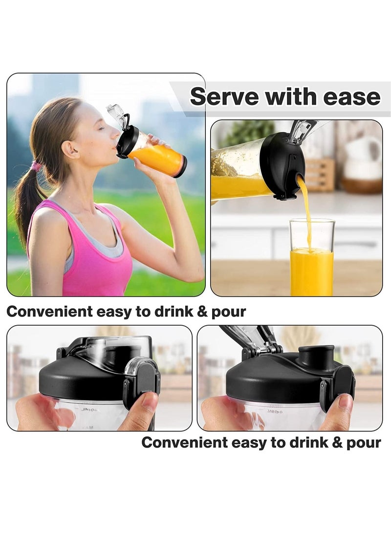 Generic Portable Blender Personal Size Blender for Shakes and Smoothies Blender with 6 Blades 20oz Mini Mixer Rechargeable for Kitchen Gym Travel Office  - Image 5