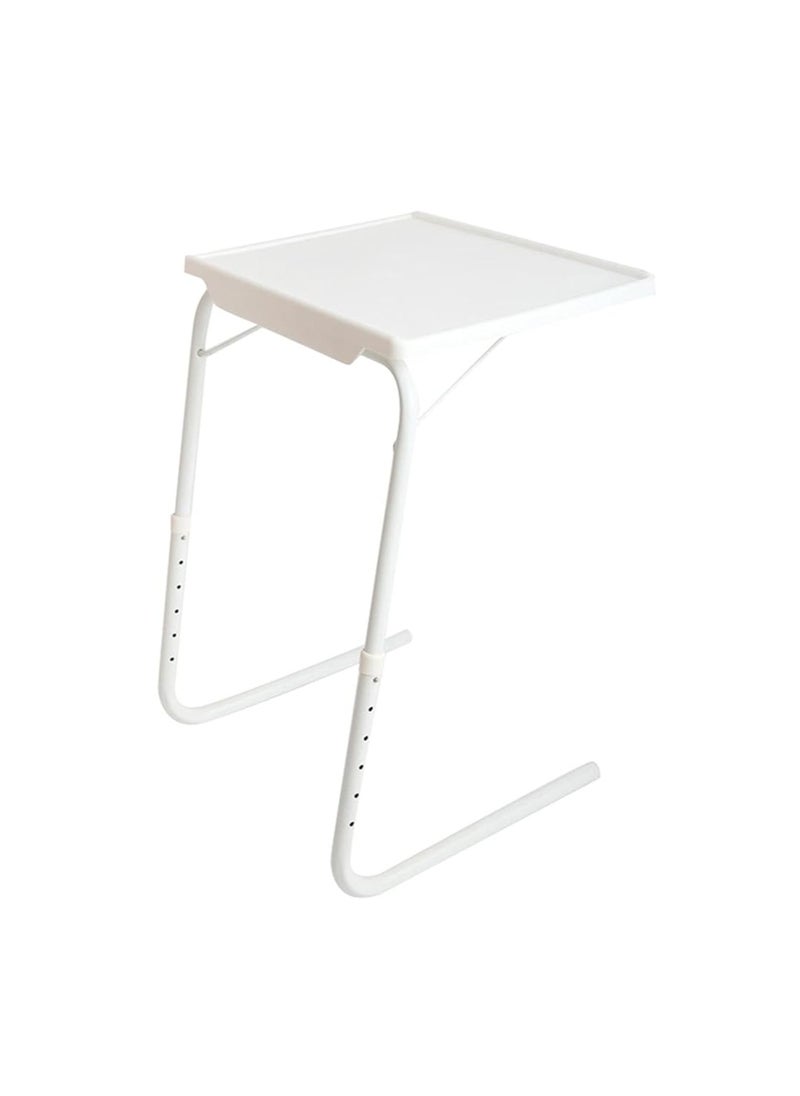 Table Mate, Multifunction TV Tray Table, Foldable TV Tray on Bed and Sofa, Comfortable Folding Table, with 6 Height and 4 Tilt Degree Adjustments,55-73CM