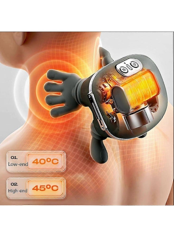 ELTRAZONE Shiatsu Massage Master for Shoulder & Neck – Portable Electric Heated Deep Tissue Massager with Simulated Human Kneading, 4D Shiatsu Nodes, Muscle Relaxation, Pain Relief, Heat Therapy, Wireless Design, Ergonomic Comfort for Neck, Shoulders, Back & Full Body (Jinmu3) - Image 2