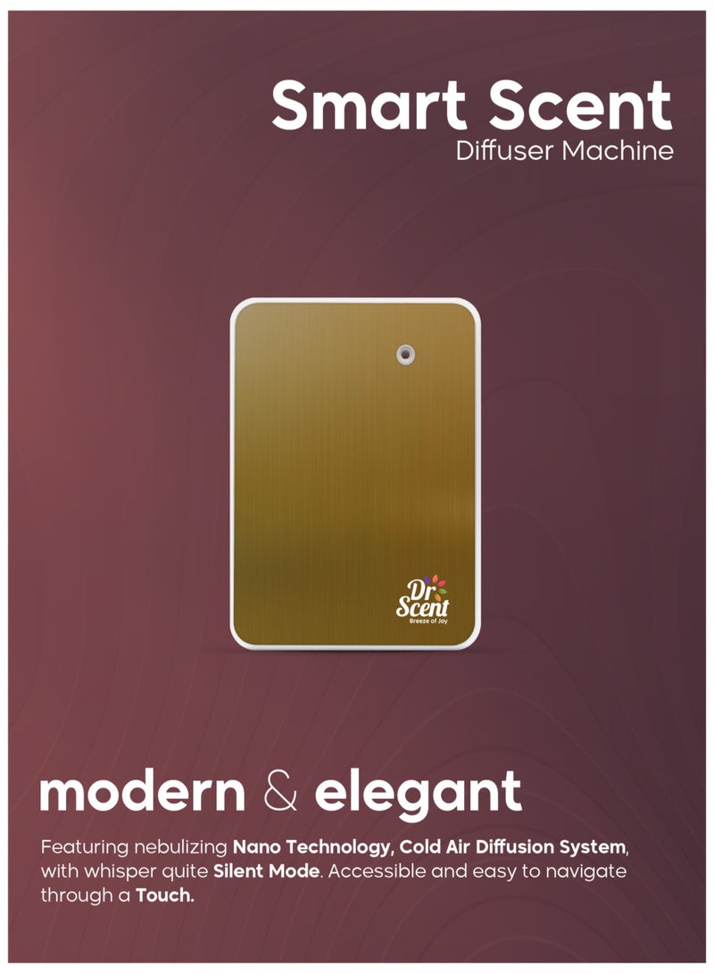 Dr Scent Essential Oil Smart Scent Diffuser Machine (Gold) - Image 3