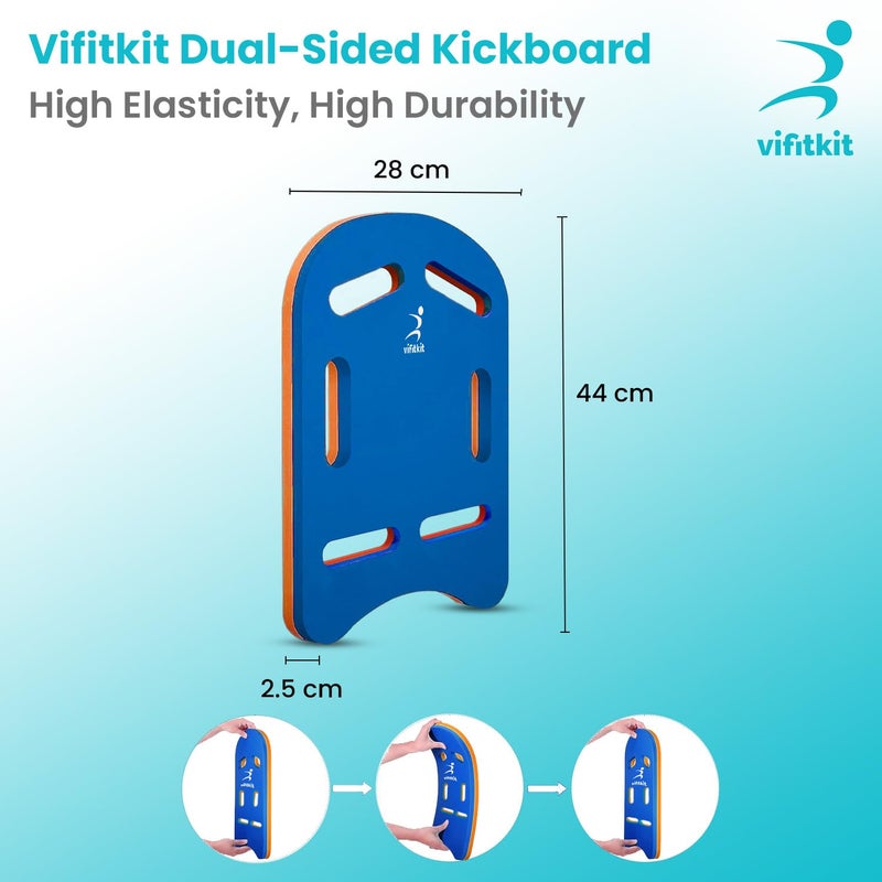 Vifitkit VFK by Xtrim 25mm Extra Thick Swimming Kick Board, Swimming Floater for Adults & Kids, Kickboard Swimming for Beginners Training, Swimming Float Pad with All Holding Angles, Swimming Equipment - Image 5