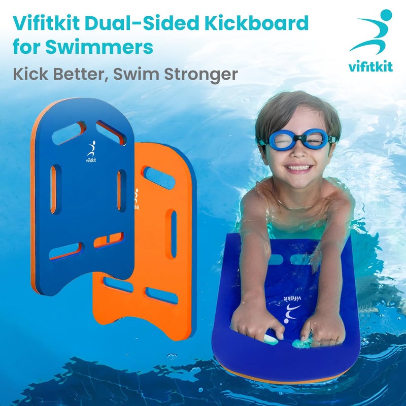 Vifitkit VFK by Xtrim 25mm Extra Thick Swimming Kick Board, Swimming Floater for Adults & Kids, Kickboard Swimming for Beginners Training, Swimming Float Pad with All Holding Angles, Swimming Equipment - Image 2