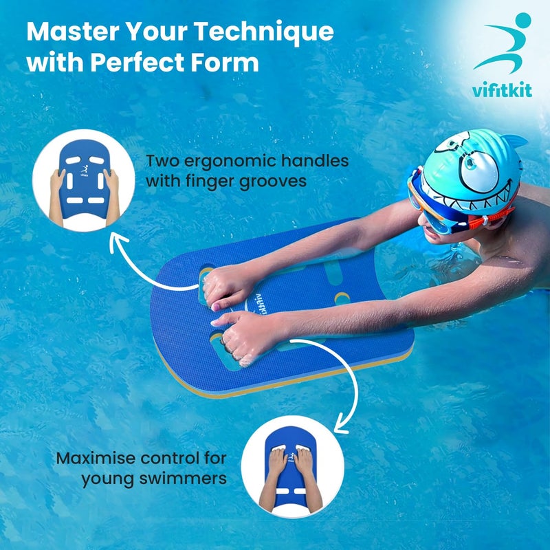 Vifitkit VFK by Xtrim 25mm Extra Thick Swimming Kick Board, Swimming Floater for Adults & Kids, Kickboard Swimming for Beginners Training, Swimming Float Pad with All Holding Angles, Swimming Equipment - Image 3