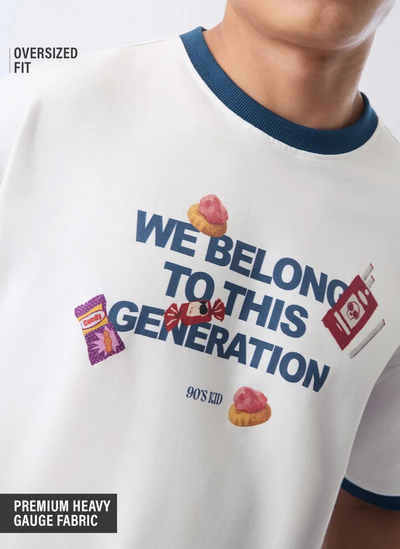 ذا سوليد ستور Oversized T-Shirt: We Belong