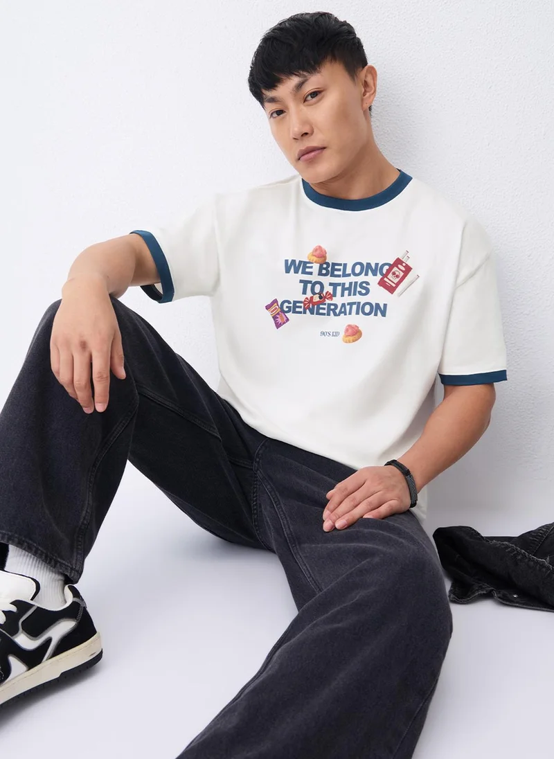 The Souled Store  Oversized T-Shirt: We Belong for Men | Best Price UAE